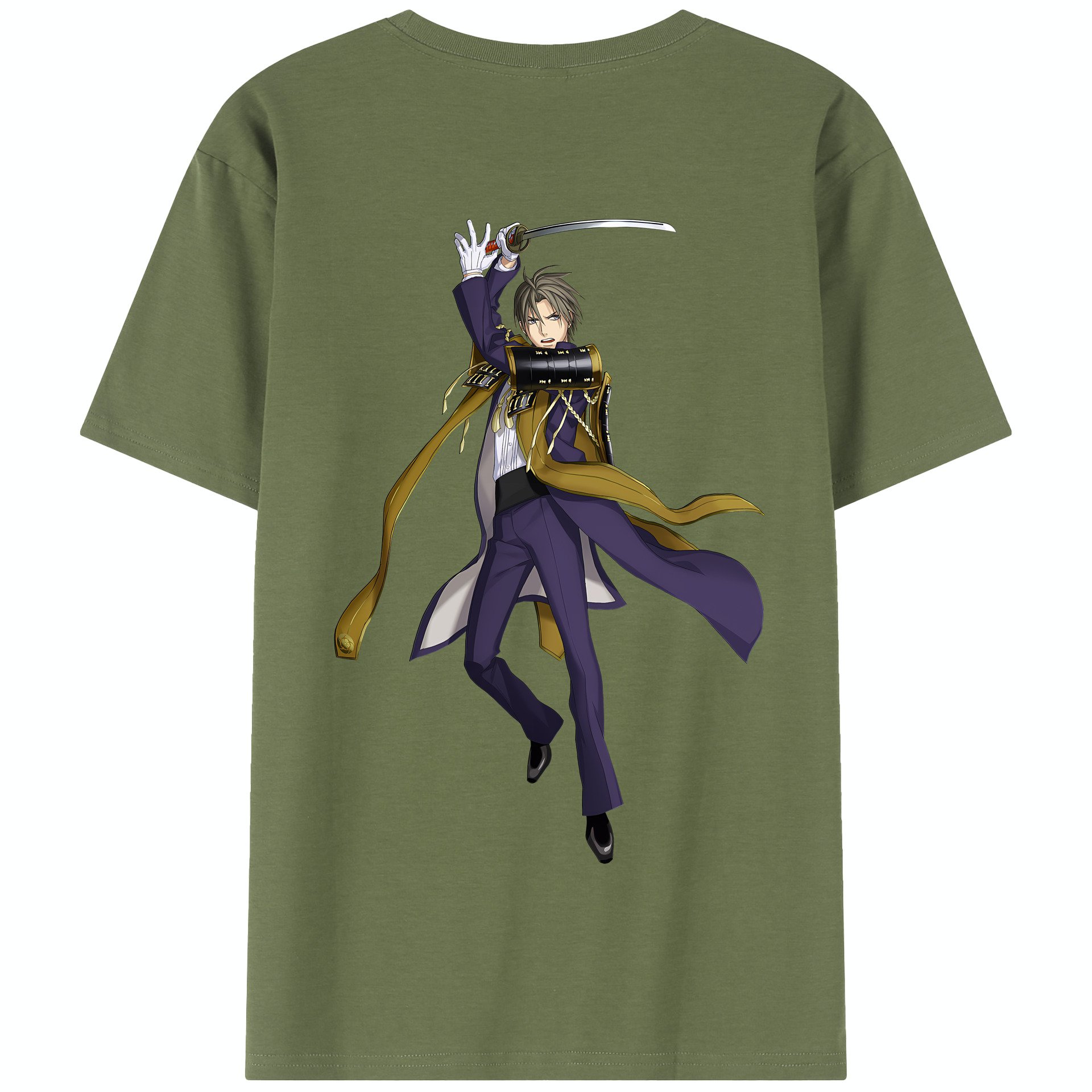 （画像用） 刀剣乱舞 Touken Ranbu 綿100％半袖Tシャツ（背面プリント）